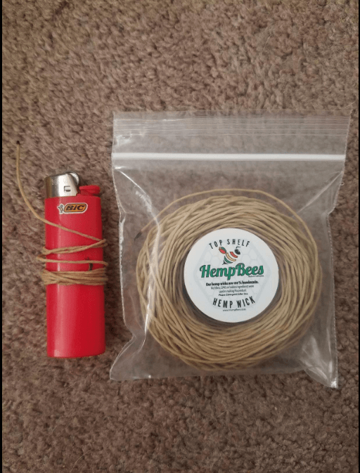 Hemp Wicks - The Perfect Companion for your Lighter 2 hempwich beeswax bic lighter